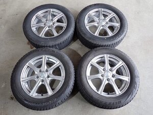 YS11538【送料無料205/60R16】ビアンテ アクセラ 80系ノア VOXYなどに BS VRX2 中古スタッドレス ■16×6.5J 114.3/5H ET47■