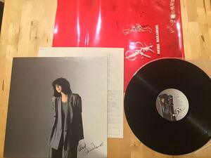 【非売品レコバッグ+LP】中森明菜 / BEST ベスト(L-13030) / 音の情報室 サイン印刷レコードバッグ付 / 86年盤 / 盤美品