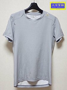 ADIDAS CLIMALITE アディダス Tシャツ 半袖 F43994 メンズM ブルーグレー 中古B 【送料無料】 A-8347