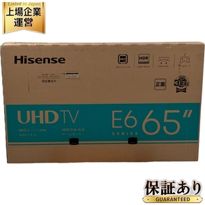 Hisense 65E6G ハイセンス 液晶テレビ 65型 4K 2023年製 家電 未使用 楽 F9627334