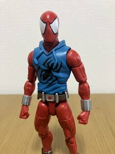 レア スパイダーバース スパイダーマン スカーレットスパイダー マーベルレジェンド フィギュア 中古品 アメトイ marvel 替え手首4種