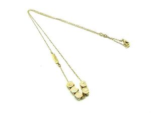 Chloe クロエ ロゴモチーフ ネックレス ペンダント アクセサリー レディース ゴールド系×ピンク系 DH1616