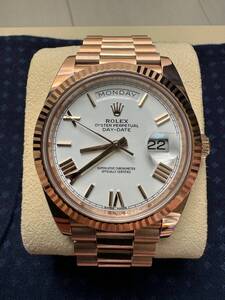 ロレックス デイデイト 228235 エバーローズゴールド USED 美品 ROLEX DAYDATE PG 