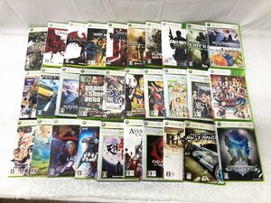 k062*80 【現状品】 １円～XBOX360 ソフト 30本 まとめ売り ① 中古 コールオブデューティ4/北斗無双他