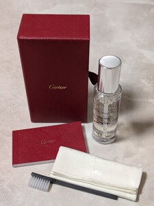 【ジャンク】Cartier カルティエ ジュエリー ウォッチ クリーニングキット Lotion for Jewelry and Watches 30ml・クロス ブラシ 説明書 箱