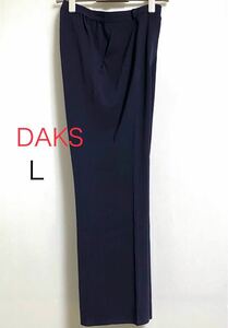 DAKS レディース スラックス Lウール ダークネイビー