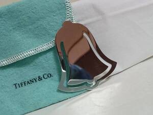 正規良 限定! TIFFANY&COティファニー ベルモチーフマネークリップ SV925 鏡面シルバー 財布 札入れ しおり 鐘 T&CO 男女兼用可 約5.5×5cm