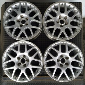 管理番号：W7-288【4本価額】【17x7.5J 5x112 ET+45 ハブ57】BBS RS800・VW等・直接引取可能