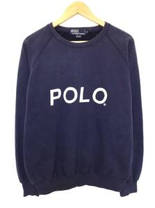 009 Polo Ralph Lauren ポロ ラルフローレン スウェット POLOロゴ トレーナー プルオーバー トップス M ネイビー