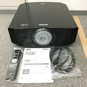 G315-H18-2897 JVC D-ILA ホームシアター プロジェクター DLA-X500R-B 11010019 通電確認済 取扱説明書 リモコン有