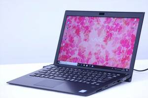 【1円～】薄型軽量1.07kg！13.3型FHD液晶 快速ノートPC！VAIO Pro PG VJPG1113 i5-8250U RAM8G SSD256G Win10 無線LAN