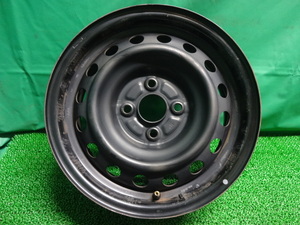 トヨタ純正80シエンタ 10ポルテ●14×5.5J +33 4H PCD100 鉄ちん 鉄ホイール 中古スチールホイール1本●ル41