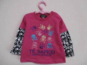 Ω TKSAPKID Ω★80cm★ 可愛い長袖Tシャツ ピンク