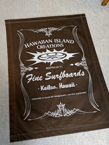 HIC Hawaii surfboardsエイチアイシー ハワイ　サーフボード　布製　大バナー　