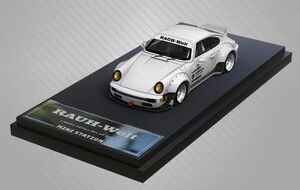 1/64 Mini Station ポルシェ RWB 964 ダックテール サムライ白 SAMURAI