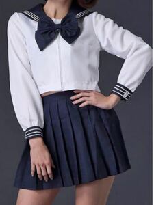 新品未使用　Lサイズ　長袖セーラー服　3点セット　コスプレ　制服　レディース