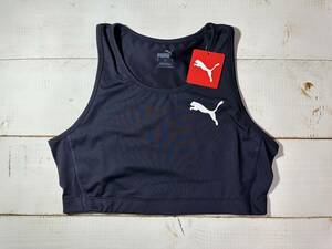 【即決】Puma プーマ 陸上 クロップトップ レーシングブルマ Navy 海外Lサイズ