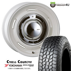 4本セット クリムソン ディーンクロスカントリー CROSSCOUNTRY 17x7.0J 10/108/114.3 +38 White YH ジオランダーAT4 G018 245/65R17 BL D5