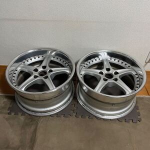 希少 当時物 SSR スピードスター GP-θデコエボ 2本 17インチ 9j+24 5穴 pcd114.3 Cタイプ LO デコルテ エボリューション ドリケツ 深リム