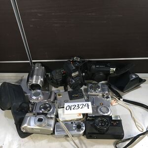 (012324E) 13個セット　SONY/OLYMPUS/KYOCERAなど　フィルムカメラ /デジカメラ／ビデオカメラ　ジャンク品