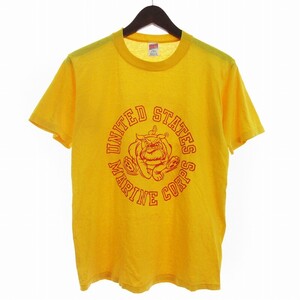 ソフィー SOFFE 90s オールド Tシャツ 半袖 プリント 黄色 イエロー M メンズ レディース