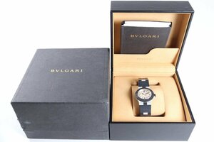 ★BVLGARI ブルガリ アルミニウム AL32A クオーツ デイト メンズ 腕時計 箱ケース/説明書付き 4509-TE