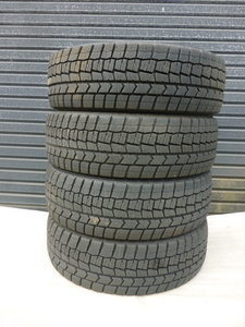 SH716　ダンロップ　WM02　185/60R15　2020年製　バリ山！！　中古４本　いぼ付き