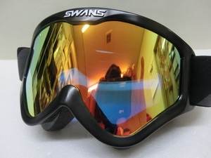 セール価格 SWANS スワンズ ゴーグル MX-797-M オレンジミラー 眼鏡用 メガネの上から装着可能 バイク用ゴーグル オートバイゴーグル 管理T