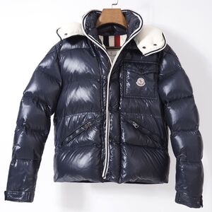 4-DK077◎ モンクレール MONCLER Branson ブランソン ダウンジャケット ネイビー 2 正規品 メンズ