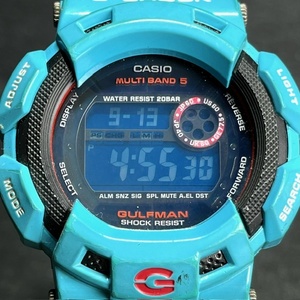 CASIO カシオ G-SHOCK Gショック 腕時計 GW-9100BL-2JF GULFMAN ガルフマン 電波ソーラー ライトブルー メンズ カレンダー アナログ