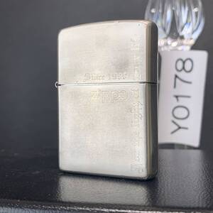 ZIPPO オイルライター　ジッポー ブラッシュ クローム Brushed Chrome 2003年製　Y0178