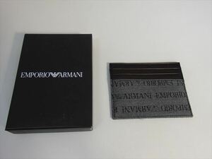 ★美品未使用★エンポリオ アルマーニ(EMPORIO ARMANI)カードケース 名刺入れ E11