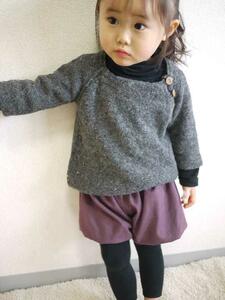 ★YONE　子供用バルーンキュロットの型紙　全サイズ記載　ハンドメイド　子供服　パターン　９０~１２０　１３０　１４０サイズ