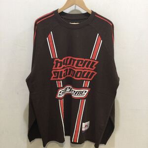 Supreme シュプリーム HYSTERIC GLAMOUR ヒステリックグラマー コラボ 24aw Mesh L/S Top ゲームシャツ メッシュ ブラウン Lサイズ 695685