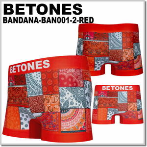 ビトーンズ BETONES アンダーウエアー BANDANA2-RED メンズボクサーパンツ