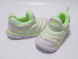 NIKE DYNAMO FREE TD 黄色 ボルト 12cm ナイキ ダイナモ フリー キッズ スリッポン 運動靴 イエロー 蛍光黄色 343938-704