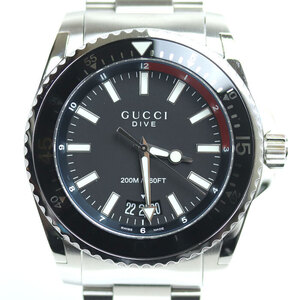 GUCCI グッチ DIVE 腕時計 電池式 YA136212/136.2 メンズ 中古