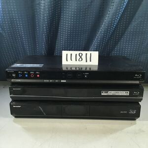 (111811G) SHARP BD-H51/SHARP BD-S550/SHARP BD-HDS63 ブルーレイ・ディスクレコーダー　ジャンク品　3台セット