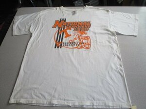 Z5321送料無料【ヴィンテージ 90s adidas UNIVERSITY OF TENNESSEE:XL】半袖プリントTシャツ メンズ