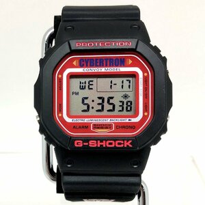 美品 G-SHOCK ジーショック CASIO カシオ 腕時計 DW-5600VT トランスフォーマー コラボ サイバトロン コンボイ 【ITSOK1NEEO40】