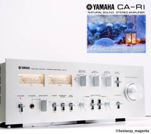 ★ 【美品！ 整備・レストア済】 YAMAHA CA-R1　ヤマハ　プリメインアンプ　メーター照明LED化済　MC対応　取説コピー付　70年代国産機 ★