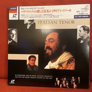 LD PAVAROTTI & The ITALIAN TENOR / パヴァロッティの愛した栄光のイタリアンテノール / POLL-1092