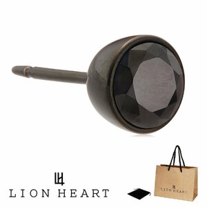 ライオンハート LION HEART スタ ッド シングル 片耳 ピアス メン ズ ブラック LHMP002N ネコポス送料無料 新品 正規品