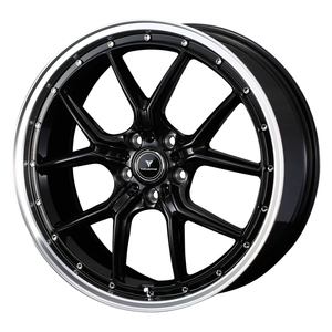 YOKOHAMA GEOLANDAR CV G058 235/50R18 NOVARIS ASSETE S1 BLACK/RIM POLISH 18インチ 7.5J+53 5H-114.3 4本セット