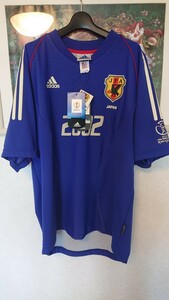 劇レア 限定 未使用 ありがとう サッカー 日本代表 日韓world cup 2002 トルシエジャパン adidas MADE IN JAPAN レプリカユニフォーム