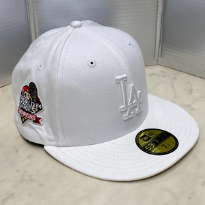 海外限定 【7】 59FIFTY ニューエラ 2024ワールドシリーズ優勝記念 キャップ LA Dodgers ロサンゼルス ドジャース USA正規品 (15-48)