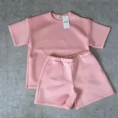 Stretch knit circuit setup oversize pink