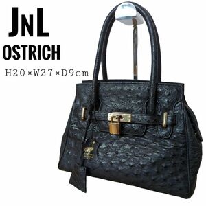 ☆美品☆ JNL OSTRICH オーストリッチ ハンドバッグ