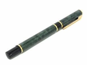 1円 ■極美品■ WATERMAN ウォーターマン 万年筆 筆記用具 文房具 ステーショナリー グリーン系×ゴールド系 FD2043