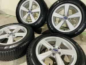 ★超美品 バリ溝★ 205/60R16 4本 ボルボ 純正 スタッドレスタイヤ V40 V40クロスカントリー V50 S40 16インチ 7J +50 5H PCD108 A-5-93